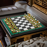 Шахматы из малахита (небольшие)