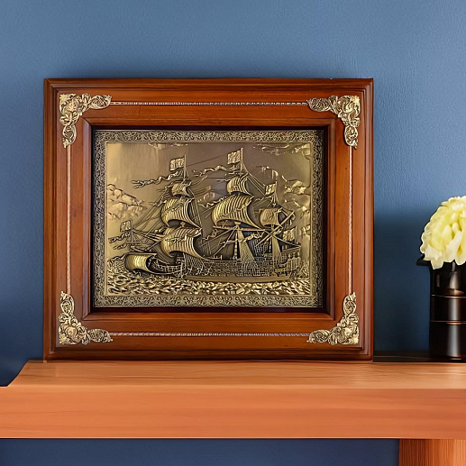 Деревянная ключница "Каравелла"