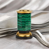 Стакан под карандаши из малахита