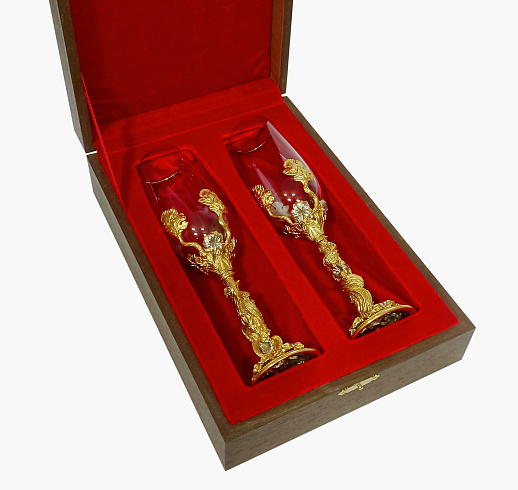 Фужеры для шампанского  "Жар-птица"