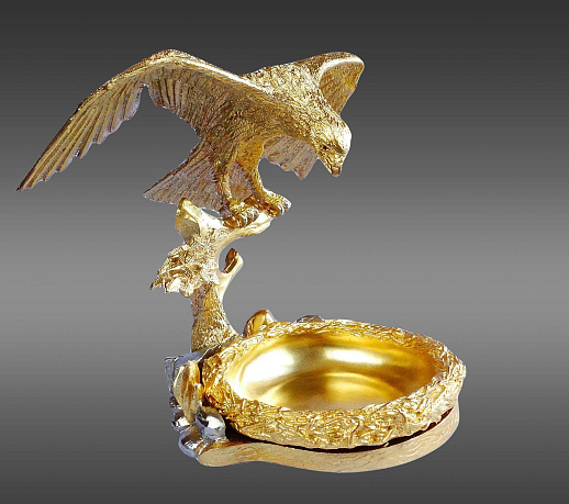 Пепельница "Орел". Позолоченная