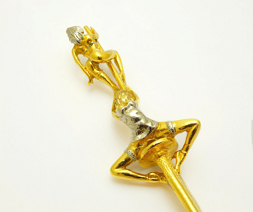 Набор шампуров "Танцовщицы". Позолота