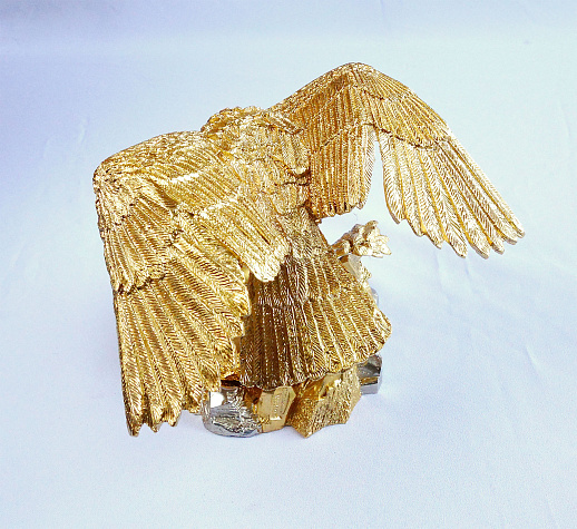 Пепельница "Орел". Позолоченная