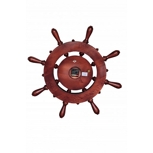 Штурвал сувенирный, часы (8 ручек)