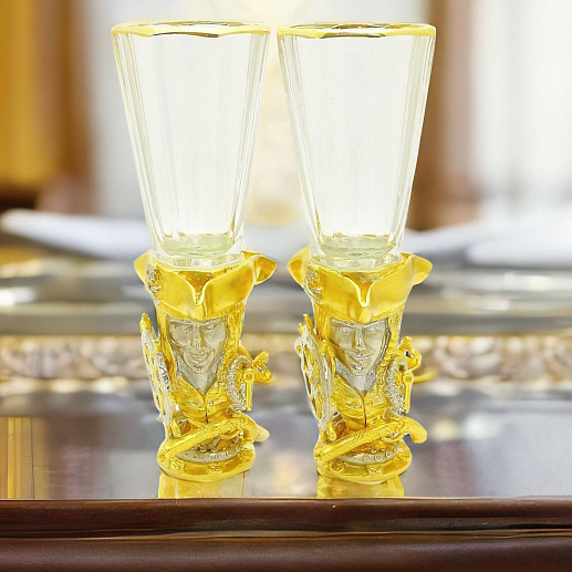 Лафитники "Пират" 2шт. Позолоченные