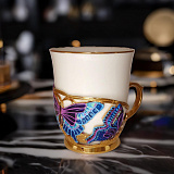 Красивая кофейная чашка "Бабочки"