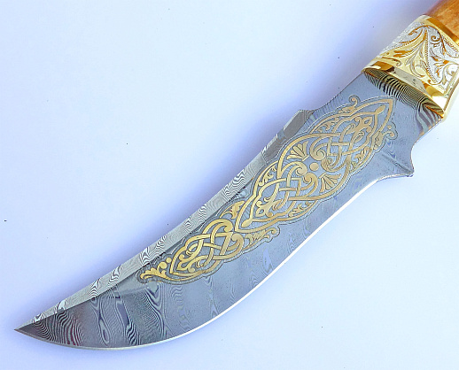 Нож "Орел" /дамаск/ №6. Златоуст