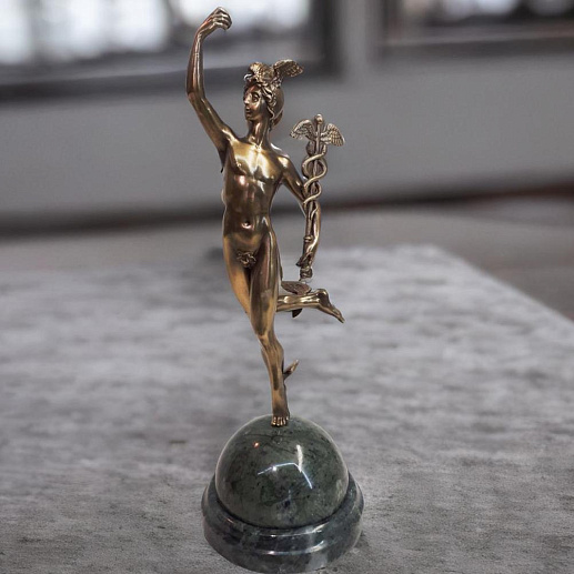 Бронзовая статуэтка "Бог торговли Меркурий (Гермес)" купить с доставкой Бронзовая статуэтка "Бог торговли Меркурий (Гермес)"