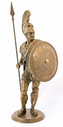 Бронзовая композиция "Воин из Спарты"