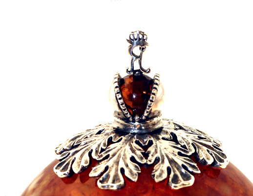 Винтажные настольные часы из янтаря