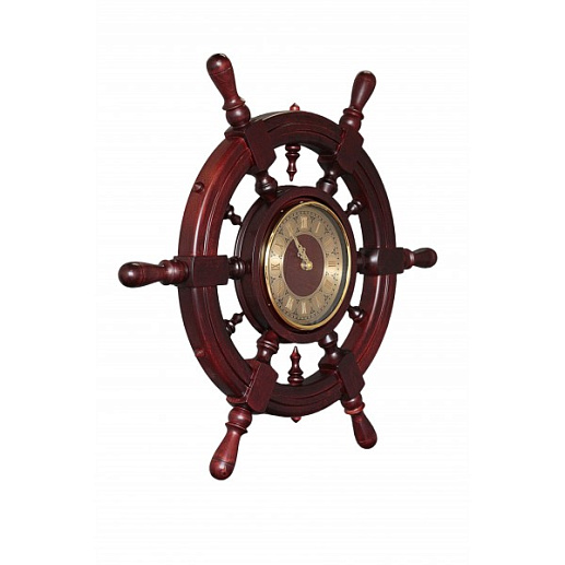 Штурвал сувенирный, часы (6 ручек)