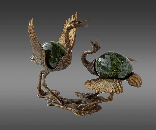 Бронзовая скульптура «Танцующие журавли» купить с доставкой Бронзовая скульптура «Танцующие журавли»