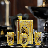 Подарочный набор с флягой и рюмками. Златоуст