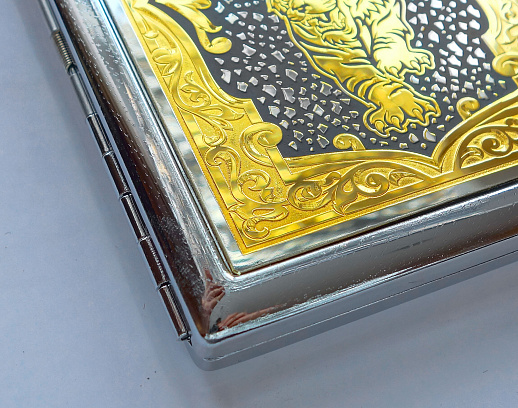 Портсигар "Тигр" на 9 сигарет купить с доставкой Портсигар "Тигр" на 9 сигарет