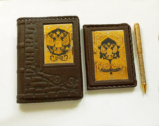 Набор "Ежедневник, автодокументы, ручка". Златоуст