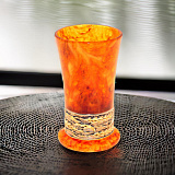 Стопка для водки из камня (янтарь)