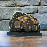Бронзовый сувенир "Карьерный самосвал"