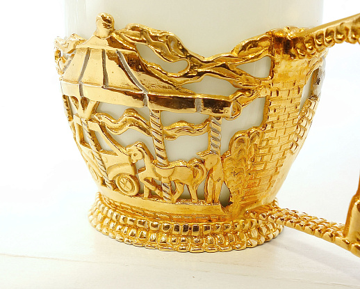 Сувенирная кофейная чашка "На ярмарке"