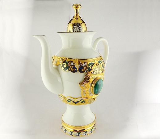 Кофейный набор "Царский малахит" купить с доставкой Кофейный набор "Царский малахит"