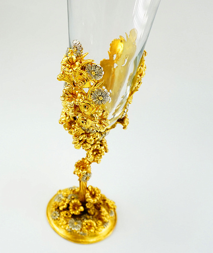 Фужер для шампанского "Цветочная фантазия"