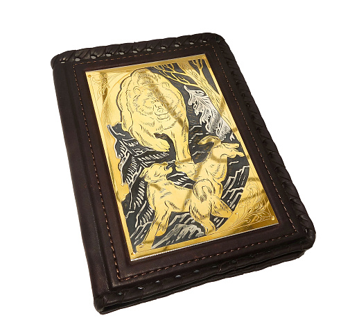 Кожаная обложка на паспорт