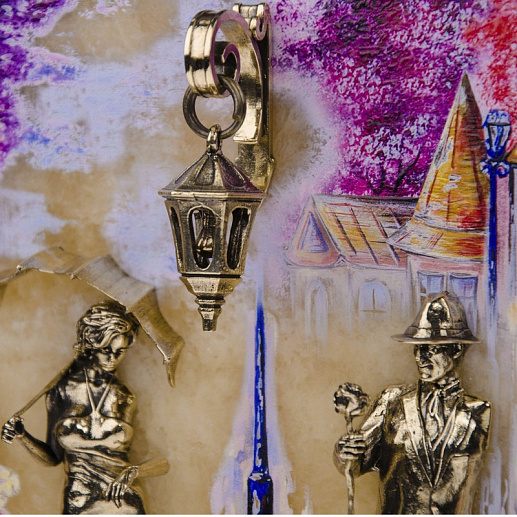 Бронзовая картина "Пара. Весна"