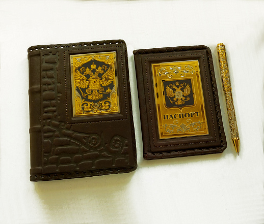 Набор "Ежедневник, паспорт, ручка". Златоуст