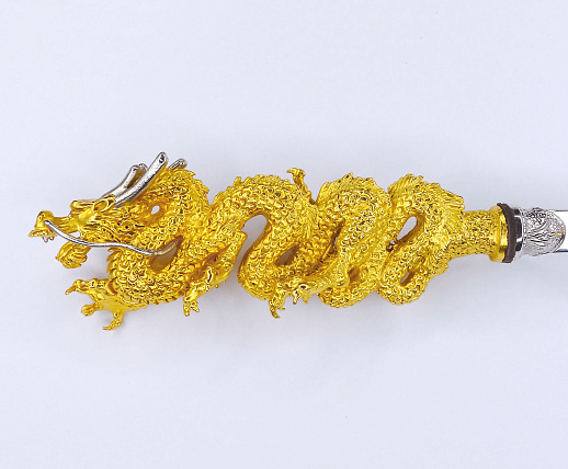 Набор шампуров "Китайский дракон". Позолота