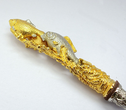 Набор шампуров "Рыбы". Позолота