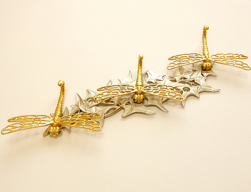 Бронзовая ключница "Стрекоза"