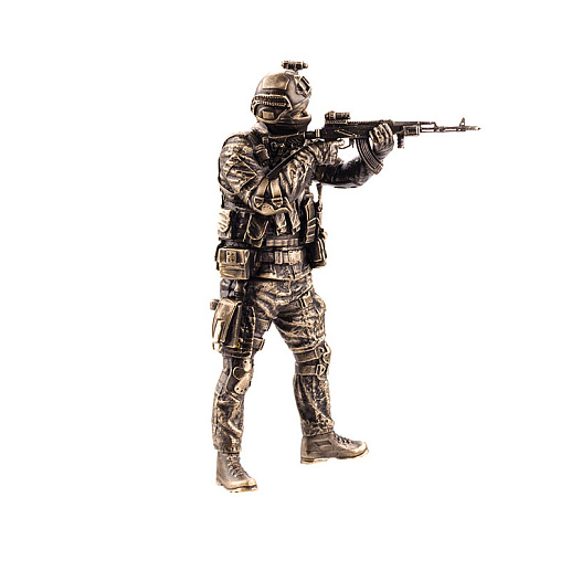 Бронзовая статуэтка "Спецназовец"