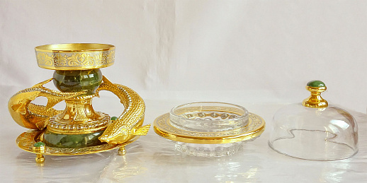 Икорница "Морская". Златоуст купить с доставкой Икорница "Морская". Златоуст