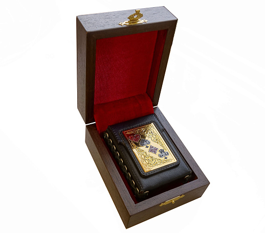 Кожаный чехол для карт. Златоуст