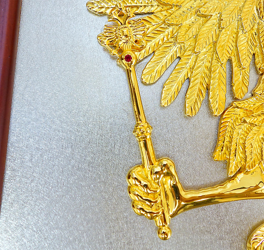 Бронзовый герб России на стену