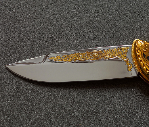 Нож складной "Охота на уток" № 3. Златоуст купить с доставкой Нож складной "Охота на уток" № 3. Златоуст