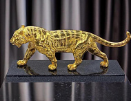 Новогодняя статуэтка "Золотой тигр". Позолота