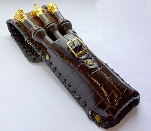 Бронзовый набор приборов "Охотнику"