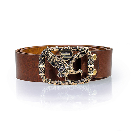Ремень кожаный с пряжкой "Чертог Бусла"
