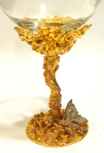 Бокал для вина "Бабочка" Златоуст.