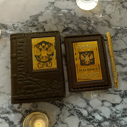 Набор "Ежедневник, паспорт, ручка". Златоуст