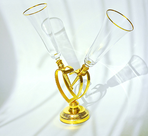 Винный набор "Сердце". Златоуст