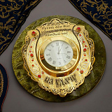 Часы из натурального камня "Змеевик". Златоуст