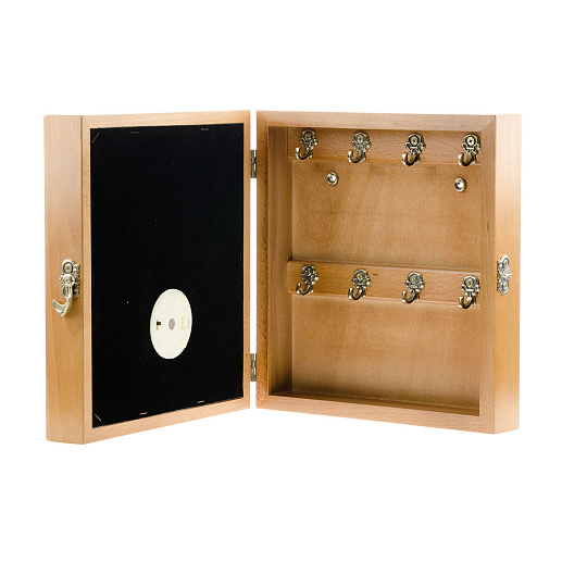 Бронзовая ключница настенная "Девушка с парнем" с подсветкой