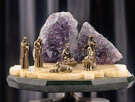 Бронзовая подарочная композиция "Рождество Христово"