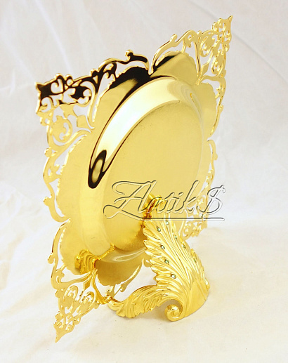 Подставка под тарелку "Лепесток". Позолота