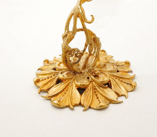 Подарочная винная пара "Цветок". Позолота купить с доставкой Подарочная винная пара "Цветок". Позолота