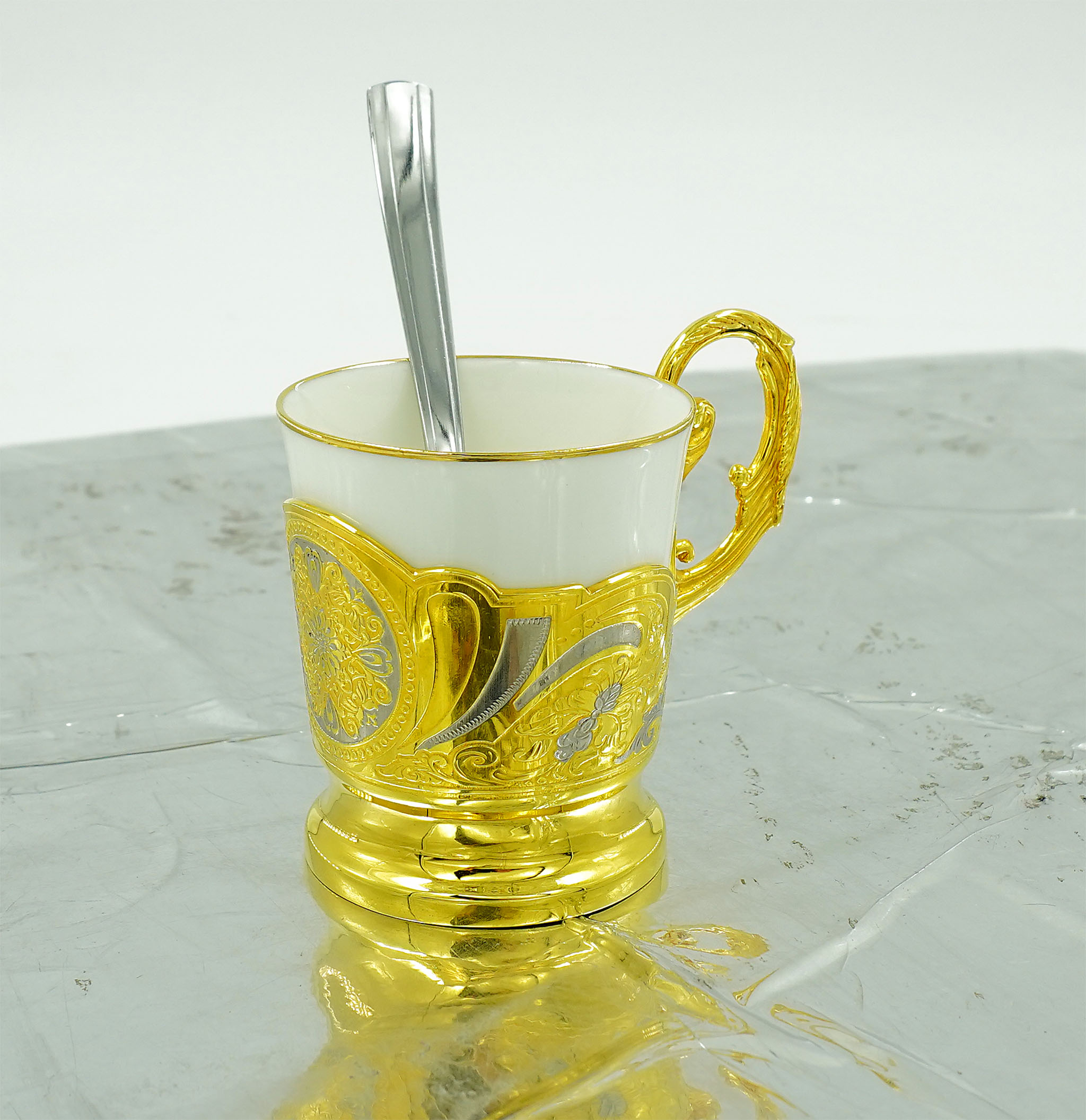 Кофейная чашка "Узор".№4 Златоуст