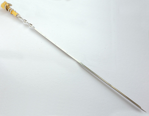 Набор шампуров "Лев и змея". Позолота