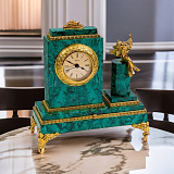 Часы из малахита «Ангелочек»