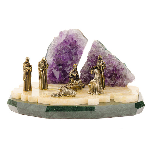 Бронзовая подарочная композиция "Рождество Христово"